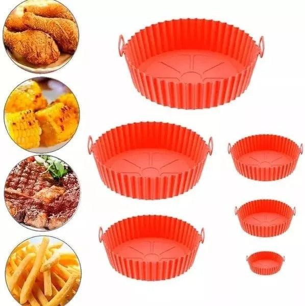 Silichef - Pack x6 canastillas de silicona para air fryer